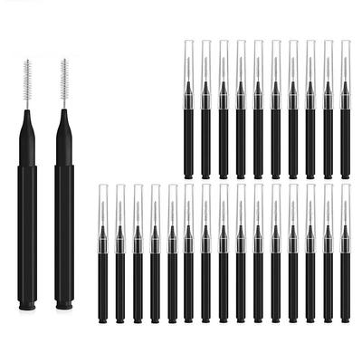 HANNEA 25Pcs Braces Brush For Cleaner Interdental Brush, 2.5Mm Toothpick Dental Tooth Flossing Head Oral Dental Hygiene Flosser Toothpick Cleaners