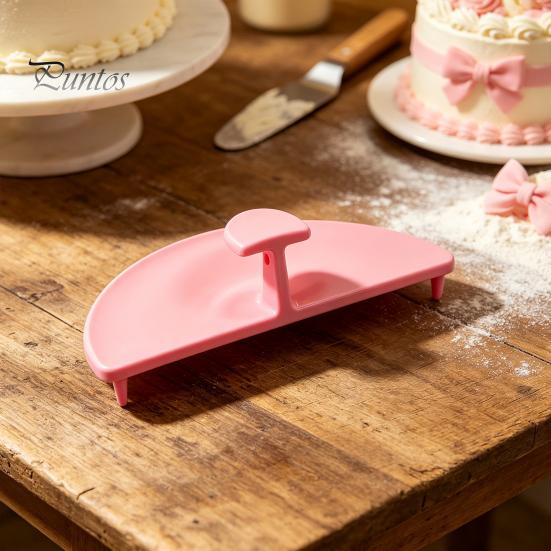 Three Piece Cake Stand 3PCS Curve Auxiliary Tools, Lightweight PLA Support Topper Holder Stakes, Decorating Ruffle Stencils for Kitchen Baking