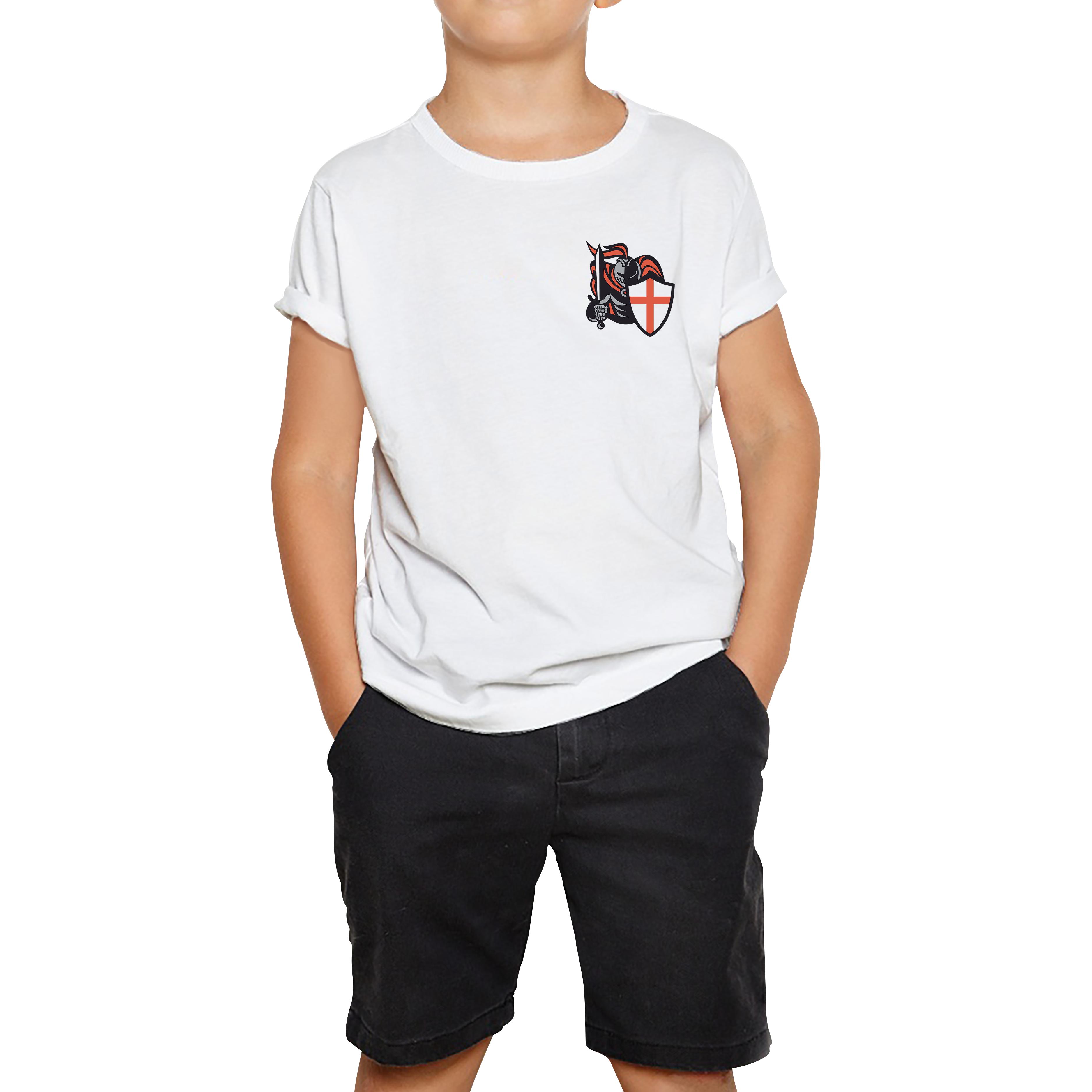 Happy St. George s Day Knight England Flag Saint George Kids T Shirt 110