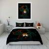 "Neon Astronaut with H-Star Logo" Print Bedding Set Duvet Cover Pillowcases (1* Duvet Cover 2* Pillowcases Do Not Include Comforter)