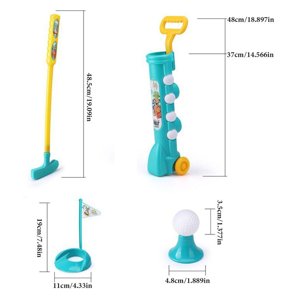 Colorful Sports Funny Child Plastic Toddler Golf Set Kids Golf Set Golf Club Toy Outdoor Play Toys