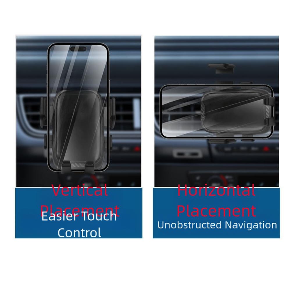 Adjustable Car Air Vent Phone Mount Holder for Phones For 47 to 72 Inches with One Handed Operation and 360 Degree Viewing Angle
