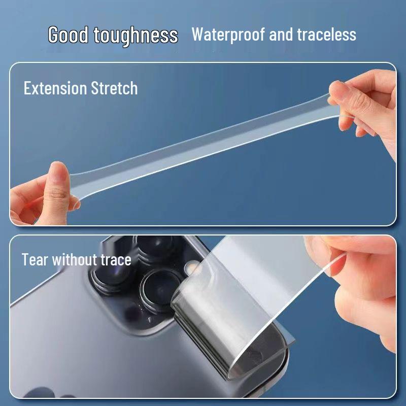 Transparent Double-Sided Nano Acrylic Tape - High Viscosity, Trace-Free, Strong Adhesive for Office & Home