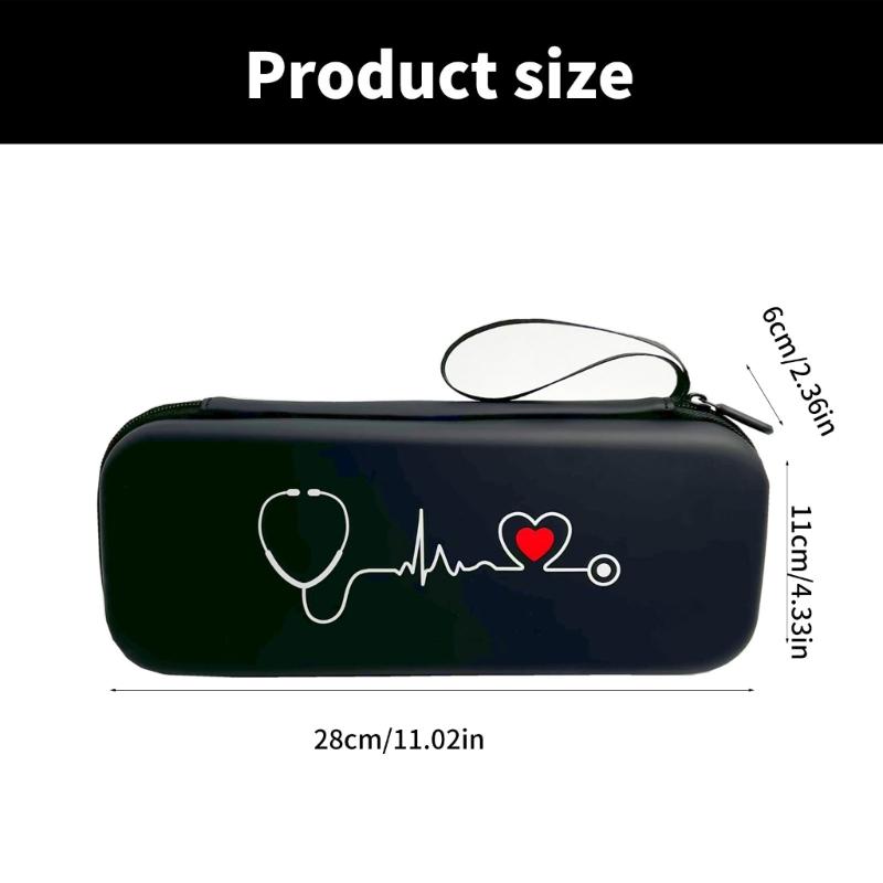 MultiUse Stethoscope Travel Case For Healthcare Stethoscope Carrying Bag Provider Space For Pen, LED Penlight,