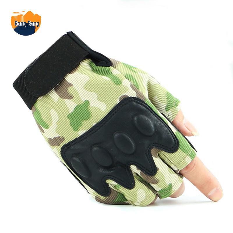 Rongbang Men s Half-Finger Tactical Gloves