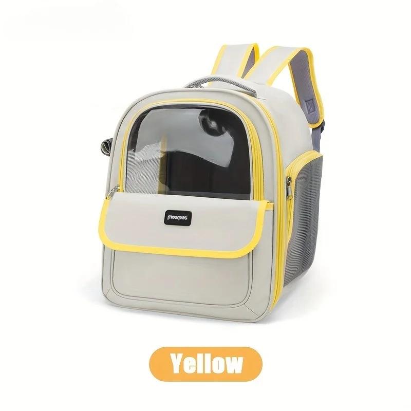 Haustier 1 Stück Rucksack Outdoor Großer Katzenrucksack Transparente Kapsel Atmungsaktiv Tragetasche Rucksack Katzen- und Hundezubehör