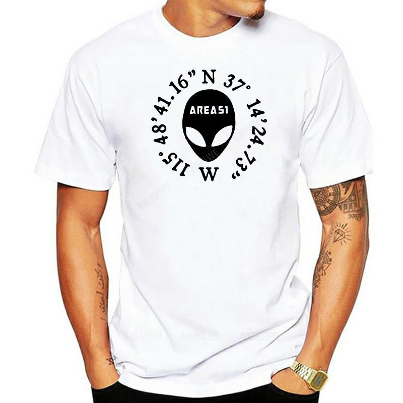 

Male tshirts black Camisetas con cabeza de alien para hombre y mujer camisa con coordenadas Ufo Hunter Crop Circles X Files S