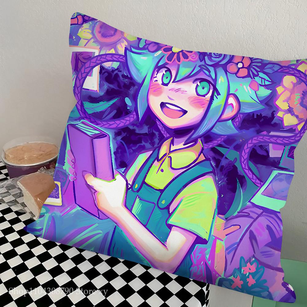 Anime Omori Duża poszewka na poduszkę do gry Kwadratowa poduszka Sypialnia Sofa Komfortowa poduszka do wypoczynku Samochód Salon Dekoracja domu