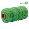 3mm Single-Color Cotton Rope for DIY Weaving - 2mm Thick Tapestry and Binding Thread