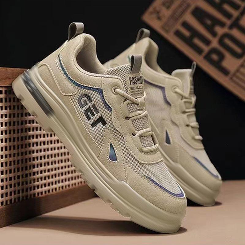 

Men s shoes foreign trade spring and summer mesh breathable tooling shoes youth low-top thick-soled lightweight and comfortable sports shoes 39 хаки