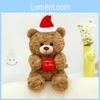 Adorable Christmas Bear Plush Toy With Santa Hat Perfect For Holiday Gifts And Hugs