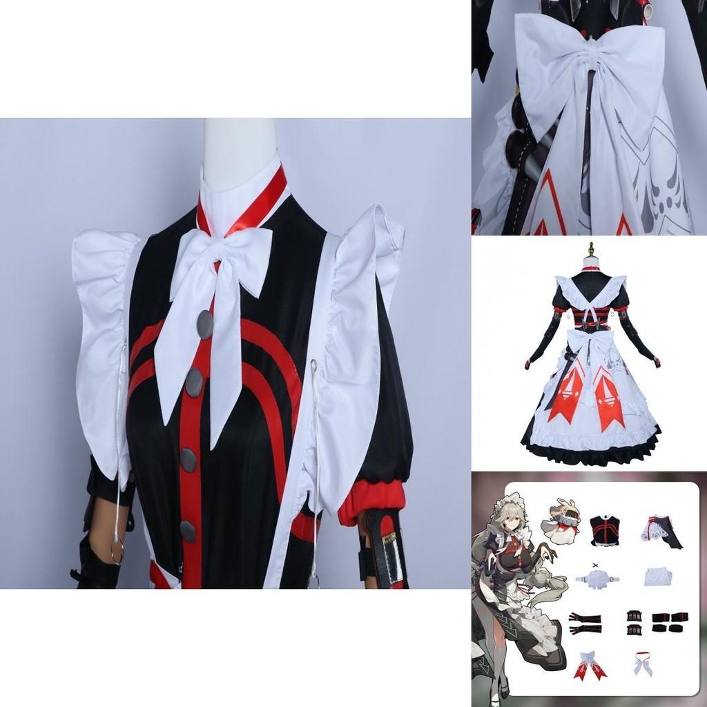 Cosplay Costume Set For Women Cute Style Polyester Fabric Lena Maid Outfit