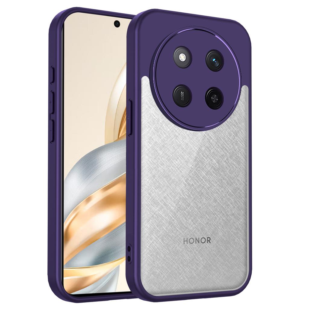 Honor Magic7 Lite Case Plating Silicone Bumper Shockproof Clear Back Cover Hard Matte Phone Case for Honor Magic 7 Lite BRP-NX3