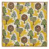 Quarter Report Moomin Eyeglass Cleaning Forest W20 X H20cm In (MOOMIN) Cloth, Design, Yellow, Approx. [Made Japan]