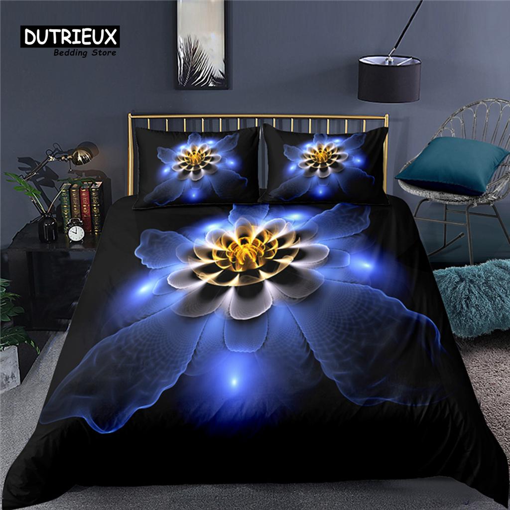 Luxury 3D Mandala Print Home Living Comfortable Duvet Cover Pillowcase Kid Bedding Set Queen and King EU/US/AU/UK Size