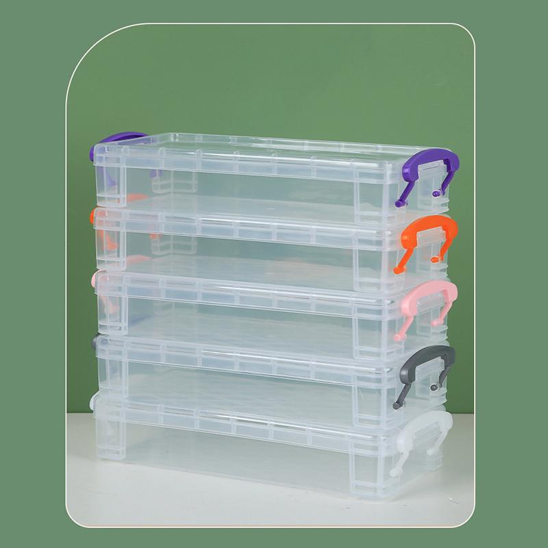 Kawaii Průhledný Penál Multifunkční Dětský Penál Kancelářský Školní Velkokapacitní Úložný Organizér