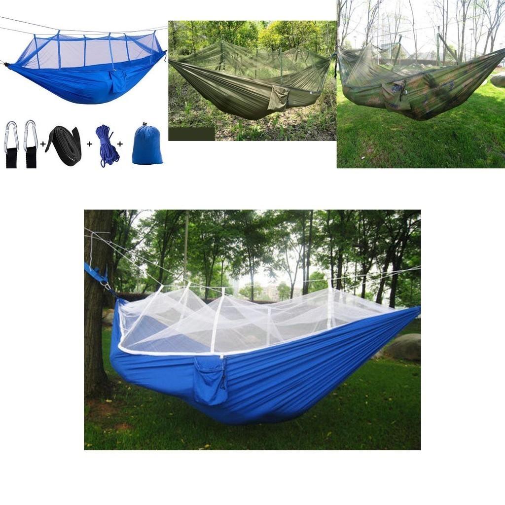 Premium Camping Double Person Travel Outdoor Tent Hammock Bed With Mosquito Net