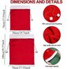 Christmas Santa Gift Bag - Reusable Drawstring Storage Rope Bag for Xmas Present Toys Candy Party Decoration