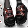 JK Cake Shoes Japan Lolita Denim Cosplay Kawaii Punk High Heels Thick Soled Girl Sponge Shoes Increase Height 5-8cm Cake Shoes