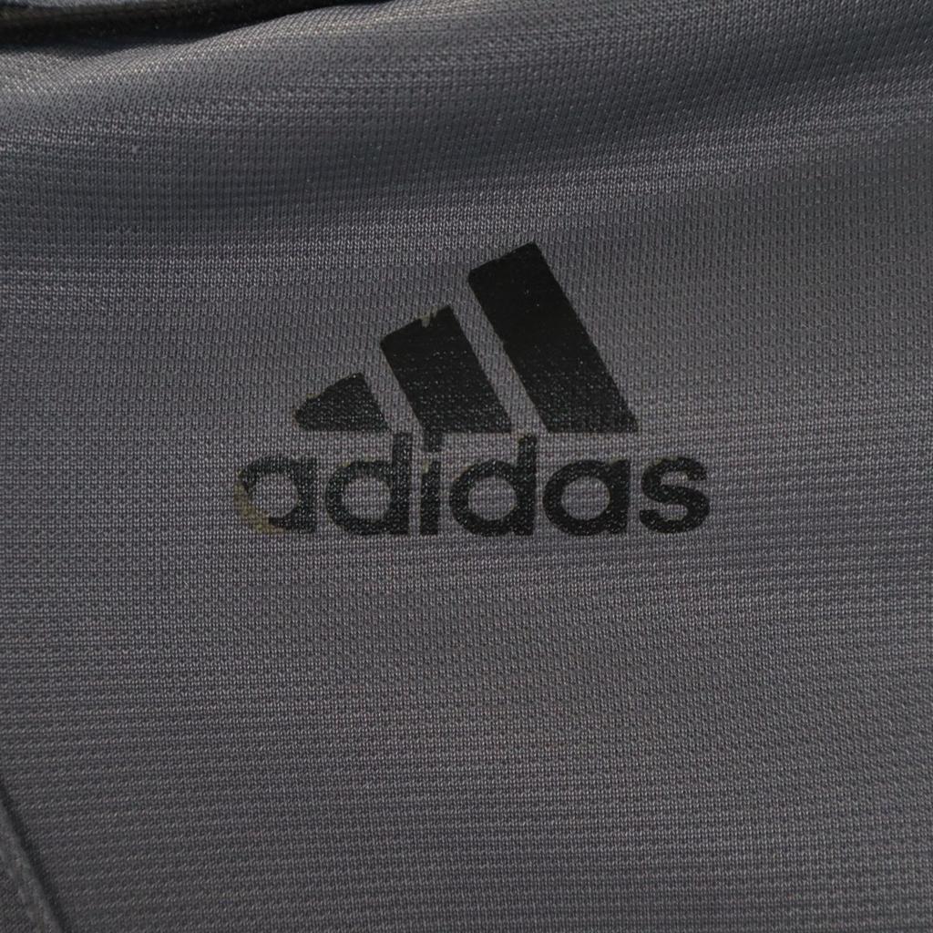 Adidas Track Jacket L Gray Jersey Men's Used