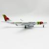 20cm Model Planes Portugal A330 Alloy Miniature Airplane with Wheels Souvenir Hobby Collection Plane Children Toys