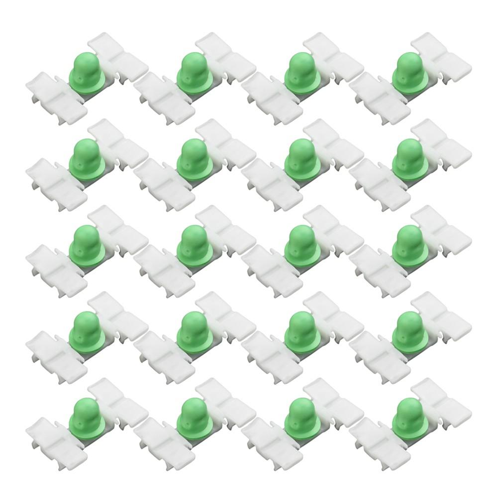 20x Car Exterior Door And Side Moulding Trim Clips Plastic 31*20mm For BMW E36 E46 323 325 328 330 White+Green Car Accessories Interior Mirrors 6