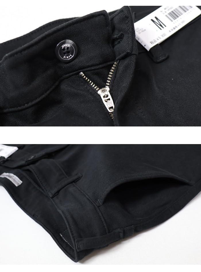 Edwin Jersey Slim Stretch Chino Black Men's Trousers,