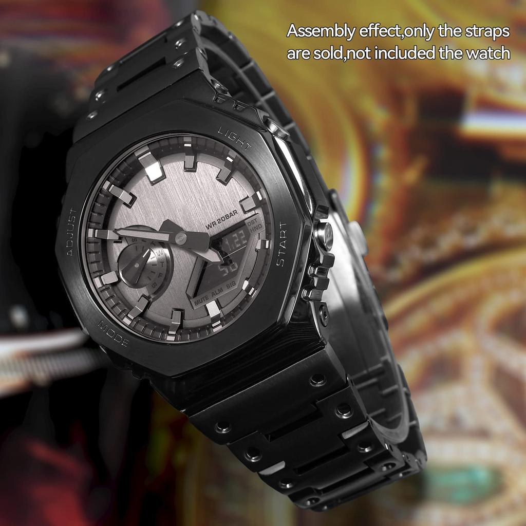 Improved Quick Release Metal Steel 316 Stainless Steel Custom Watch Watch Watch Compatible with Casio and GM2100 and Band, Band, Strap, Accessory,