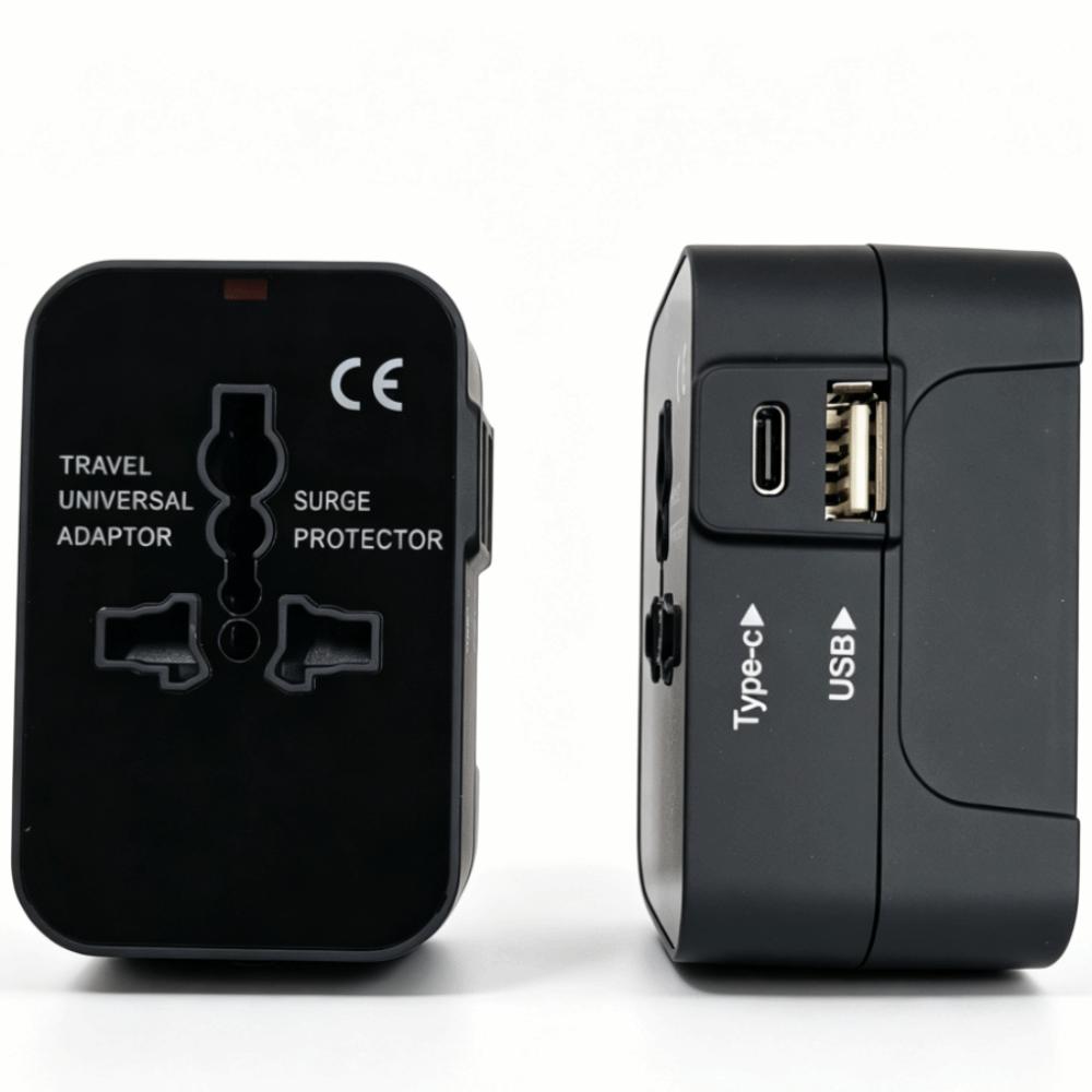 Locking Design Universal Travel Adapter Safety Shutter Travel Charger International Travel