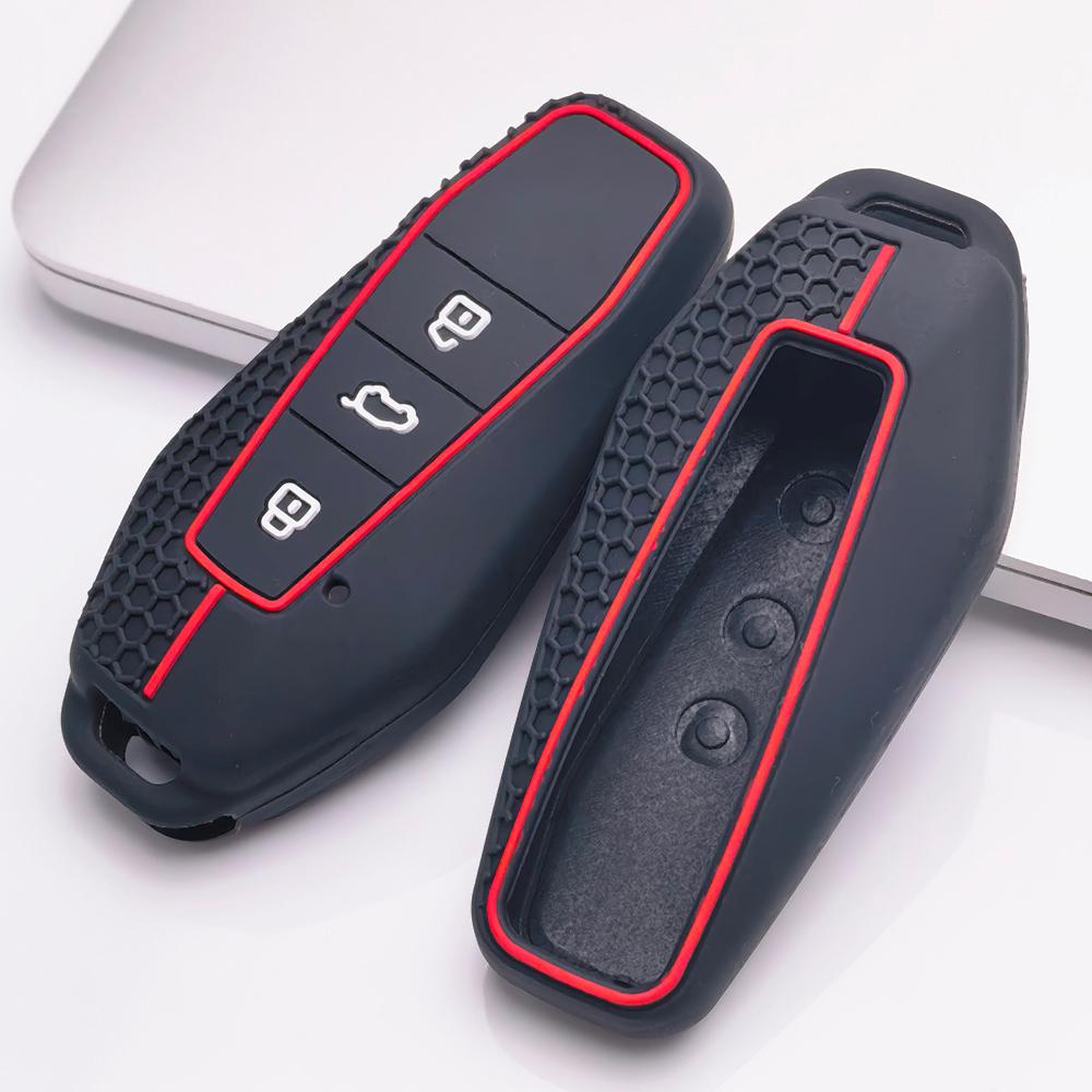 Key Fob Cover for Chery GT iCAR Shuxiangjia EQ7 AIQAR EQ5 EQ3 Anti-Scratch Surface Shockproof Structure Soft Grip Texture Easy Install Design