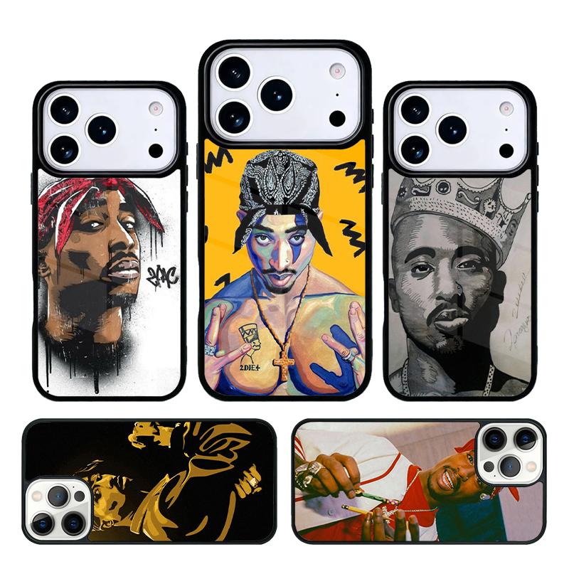 Tupac 2pac Shakur soft Phone Case For iPhone 17 AIR 16 Pro Max 15 14 Pro 11 12 13 Shockproof Silicone Cover