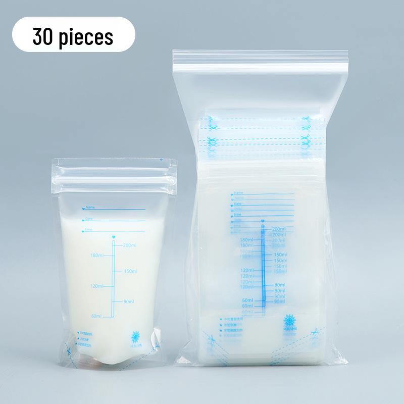 150ml Stand-Up Breast Milk Storage Bags, Disposable, Large Capacity, Fresh-Keeping, English Version.