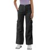 Ladies' Loose Casual Mid Waist Three-Dimensional Pocket Long Waist Solid Color Work Pants