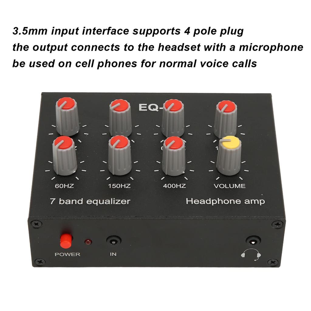 Zerodis 7 Band Car Sound Equalizer, 7 Band Graphic Equalizer, 7 Band Equalizer, Dual