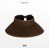 2025 Women Sun Visors June Wide Brim Foldable Packable Roll Up Ponytail Beach Hat Straw Visor Sun Hats