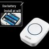 Waterproof Wireless Doorbell: Battery & DC Powered with 3 Transmitters & 3 Receivers, Plug-Free for Home Use