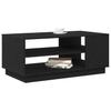 Coffee Table Black Oak Look 102 X 55 X 43 Cm Engineered Wood