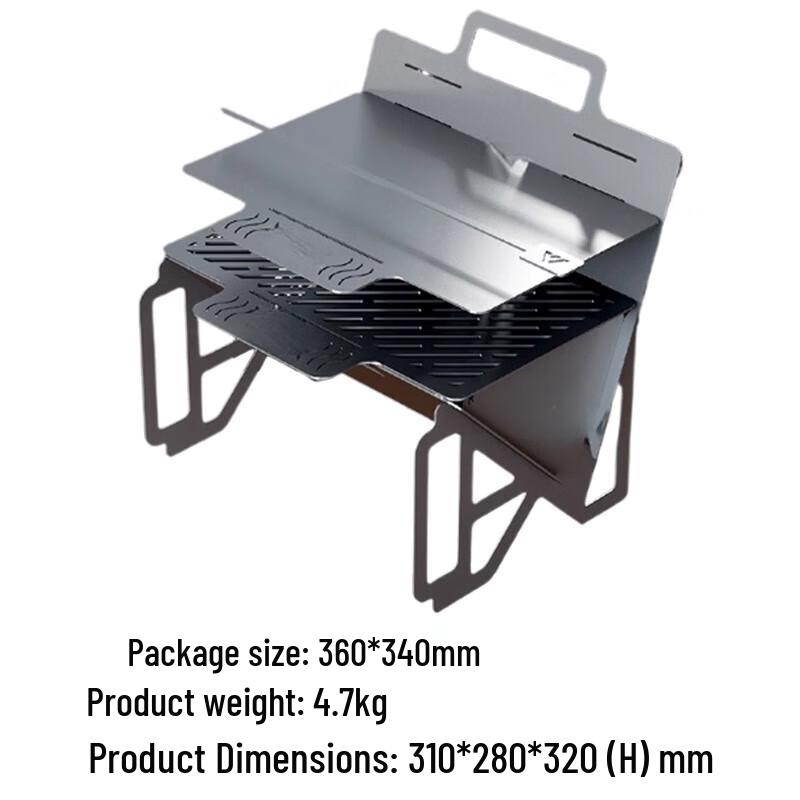 Portable Folding Stainless Steel BBQ Grill