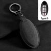 Suede Car Key Case Cover Fit For Q50 Q60 Q70 Qx50 Qx60 Qx70 G25 Fx Jx35 Fx25 Fx35 Ex37 Non-Oem Key Fob Protector