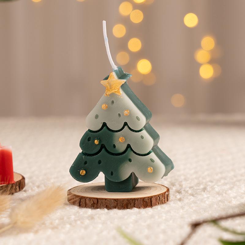 Christmas Tree-Shaped Scented Candle Ornament for Festive Decor
