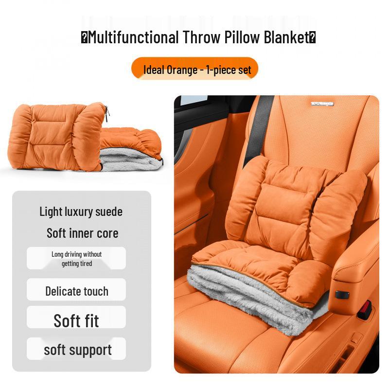 Mazda Car Winter Flannel Lumbar Support & Throw Pillow Blanket for Atenza, Angkesaila, CX-4, MX-5