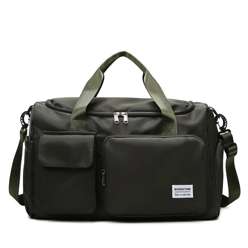 Large Capacity Fitness Bag with Wet/Dry Shoe Compartment, Oxford Cloth, Custom Logo Available.