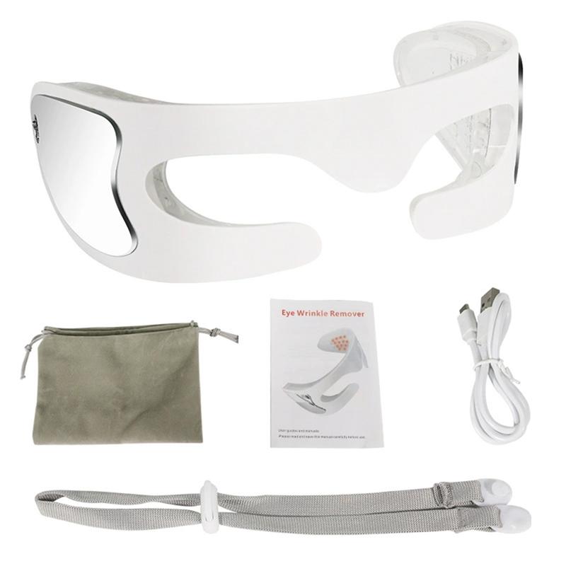 

A65T-Vibration Eye Massager Electric Eye Massager LED Light Therapy Anti Aging Eye Care Fatigue Relaxation Vibration Massage белый