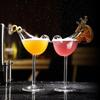 Creative Cocktail Glass Bird Design Clear Cocktail Glass Novelty Drink Cup for KTV Bar Night Party Cocktail Tool
