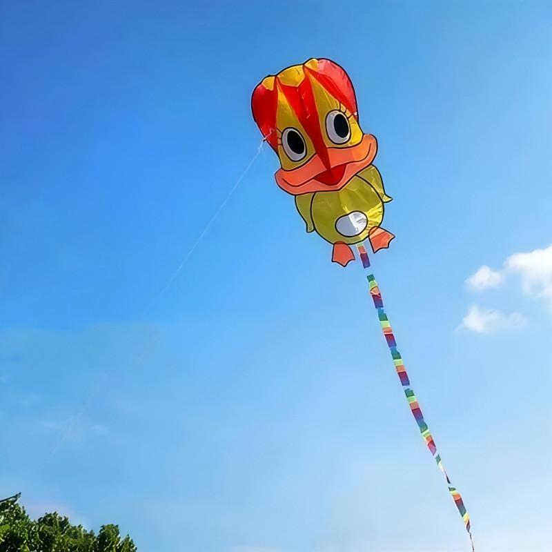 

Polyester Soft Duck Kite With Glassfiber Frame For Childrens Outdoor Play красный