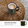 2Pcs Enamel Tea Mugs Retro Drinking Cups Heat Resistant Rustproof Mugs for Home Cafe Kitchen Storage Practical Tea Cups
