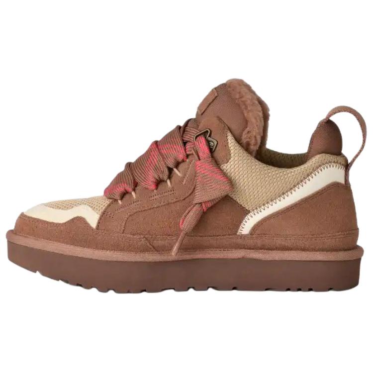 UGG Lowmel Suede Versatile Comfortable Low-Top Casual Shoes Women sneaker Brown 1144032-RYK