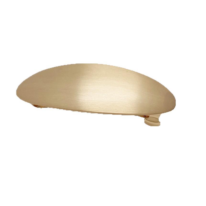 European & American Style Metal Oval Spring Clip: Versatile Retro Hair Accessory for Women's Ponytail or Half-Up Styles