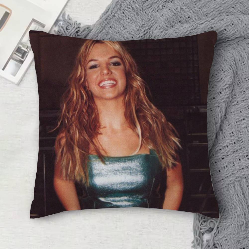 BBritney Spears Doublesided Printed Square Decorative Cushion Cover for Sofa Living Room Home Decor
