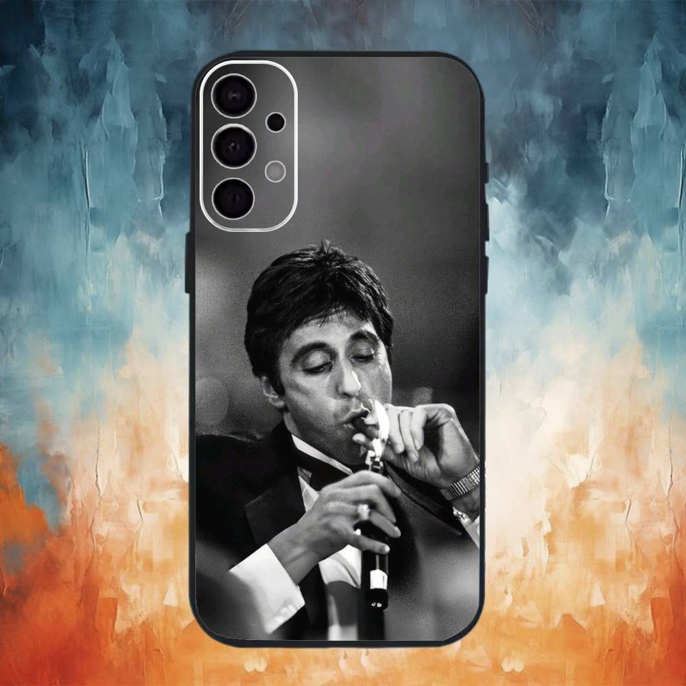 Classic Movie S-Scarface Phone Case For Samsung S26,25,24,23,22,30,21,10,9,Ultra,Plus,Lite Black Soft Case